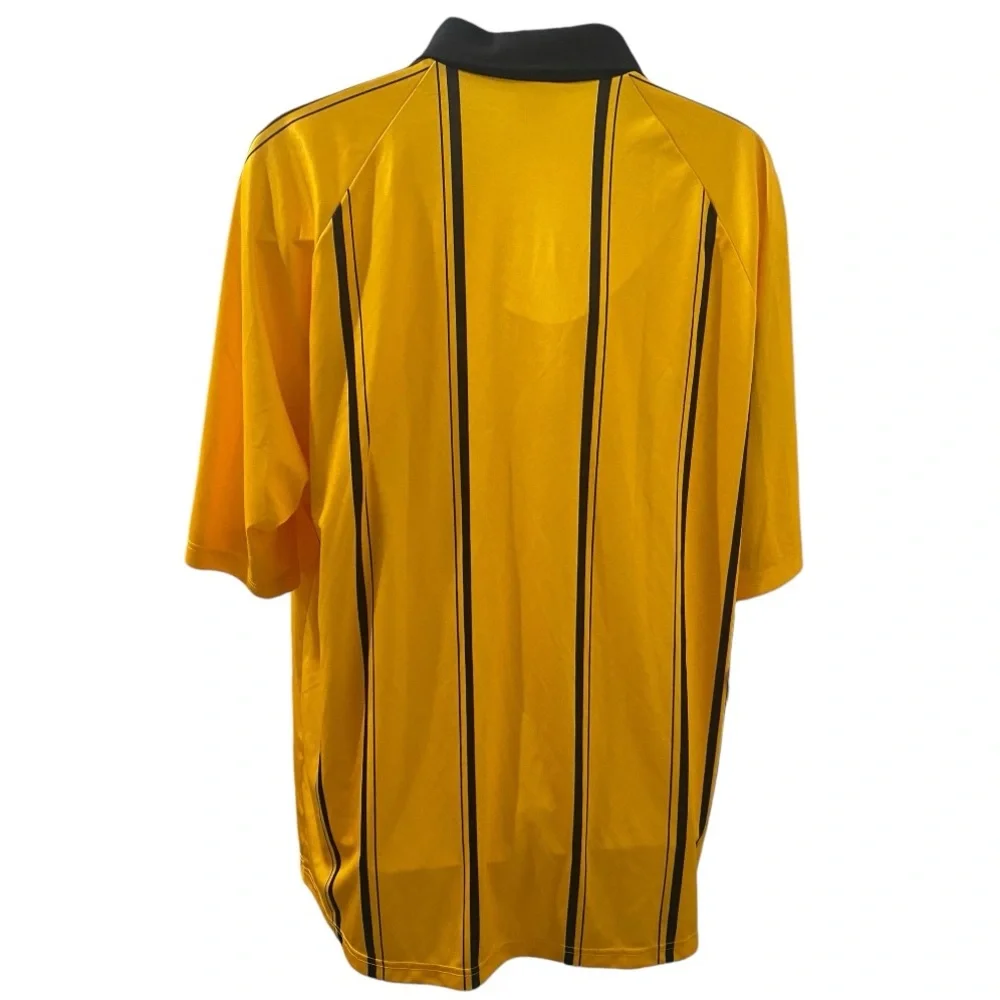 Official Sports US Soccer Referee Polo Shirt
 Yellow and Black Stripe - Picture 4 of 9